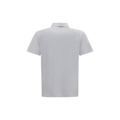 White Cotton Polo Shirt