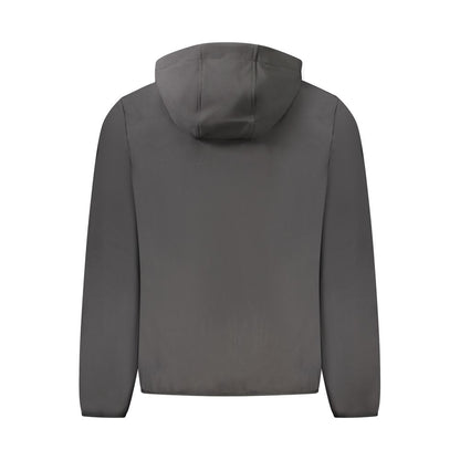 Black Polyester Men's Jacket