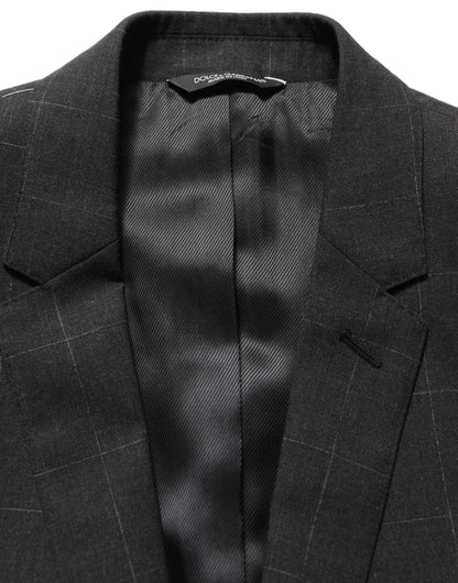 Black Wool Slim Fit Formal 2 Piece Men Suit