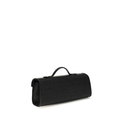 Black Raffia Handbag