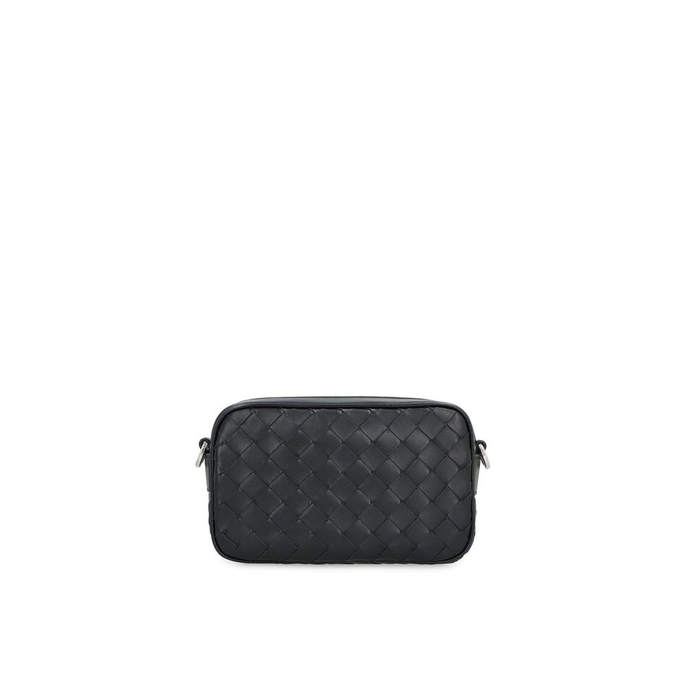 Black Calfskin Shoulder Bag