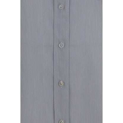 Blue Cotton Dress Shirt