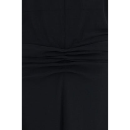 Black Viscose Casual Dress