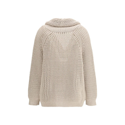 Beige Cotton Cardigan