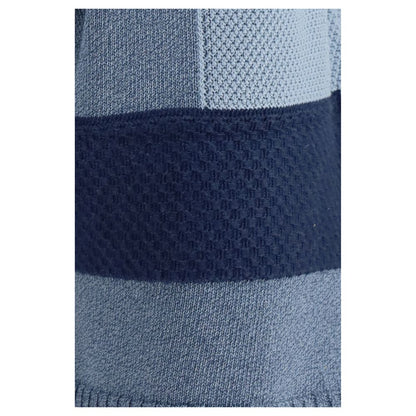 Blue Cotton Bermuda Shorts