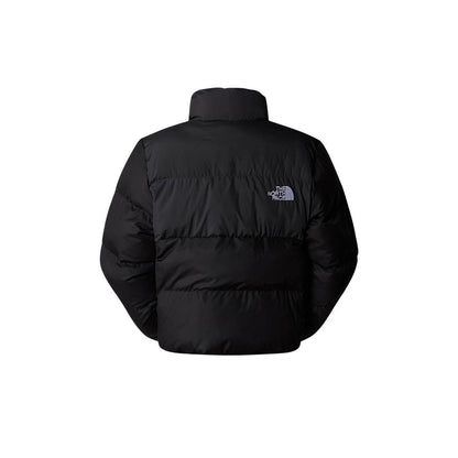 Black Polyester Full-Length Jacket