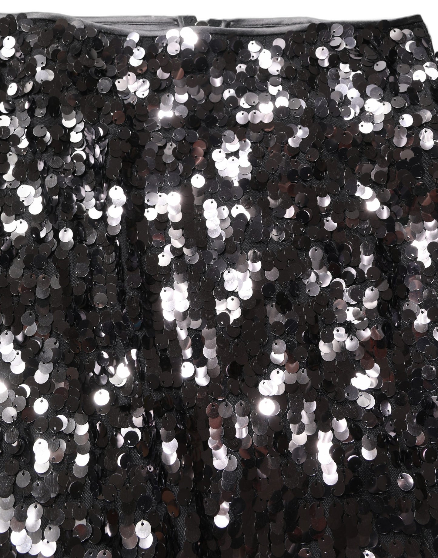 Brown Sequinned Embellished PencilCut Skirt