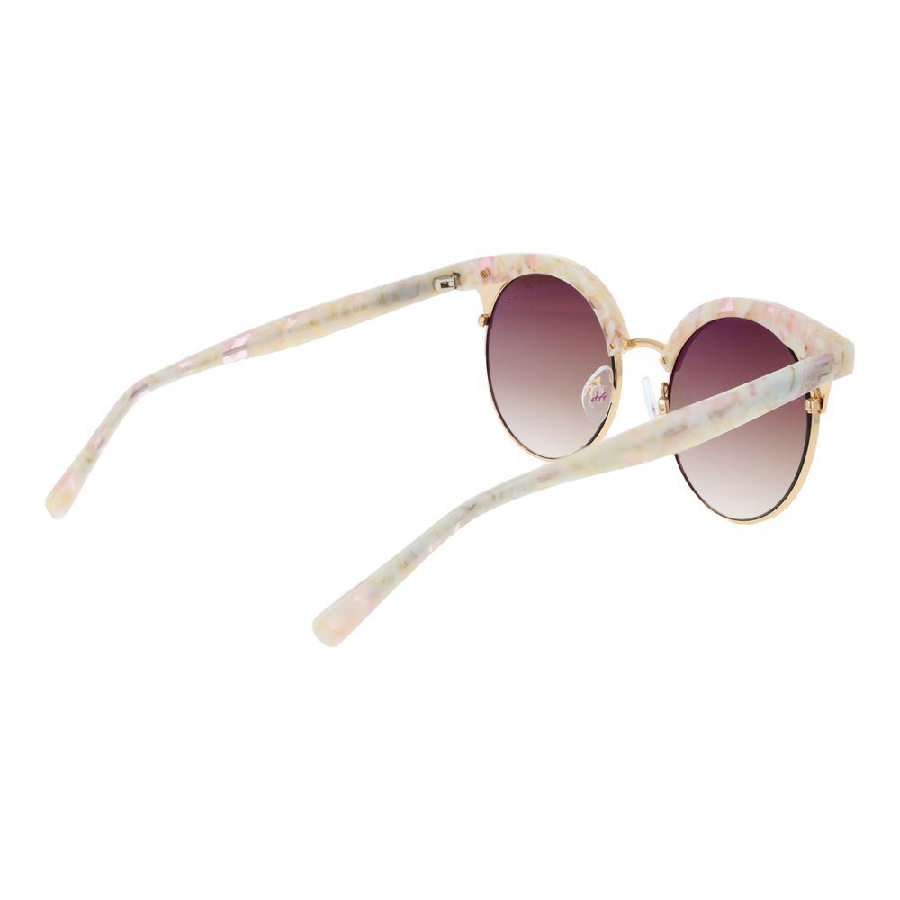 Beige Metal Sunglasses