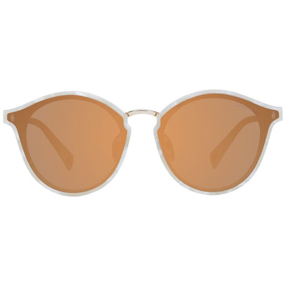 Beige Plastic Sunglasses