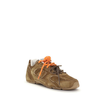 Brown Calf Leather Bos Taurus Athletic Sneakers