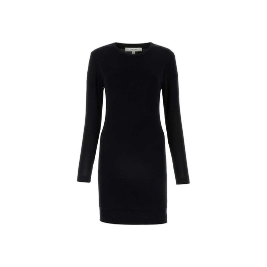 Black Cotton Casual Dress