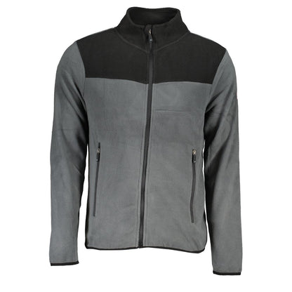 Gray Polyester Men's Sweatshirt