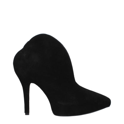 Black Leather Ankle Boots