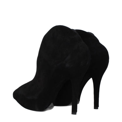 Black Leather Ankle Boots