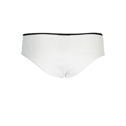 White Polyamide Women's Swim Brief
