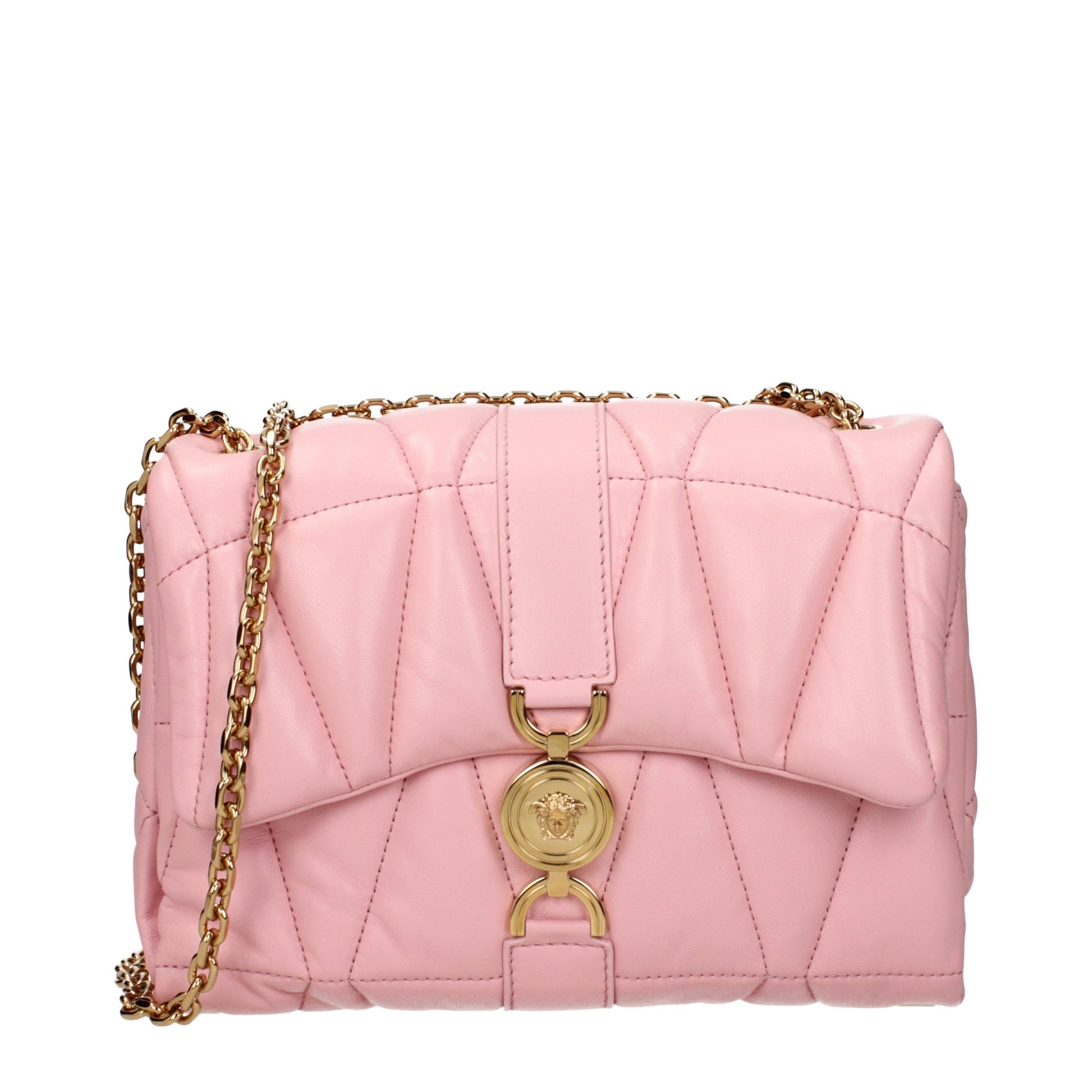Pink Leather Shoulder Bag