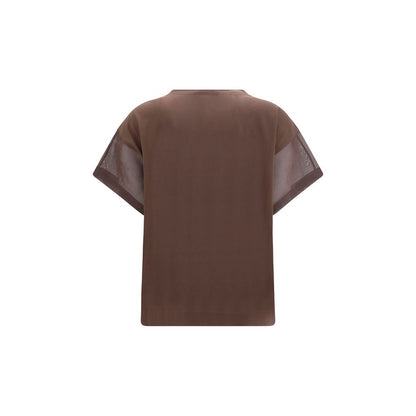 Brown Cotton T-Shirt