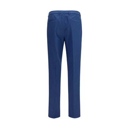Blue Cotton Chino Pants