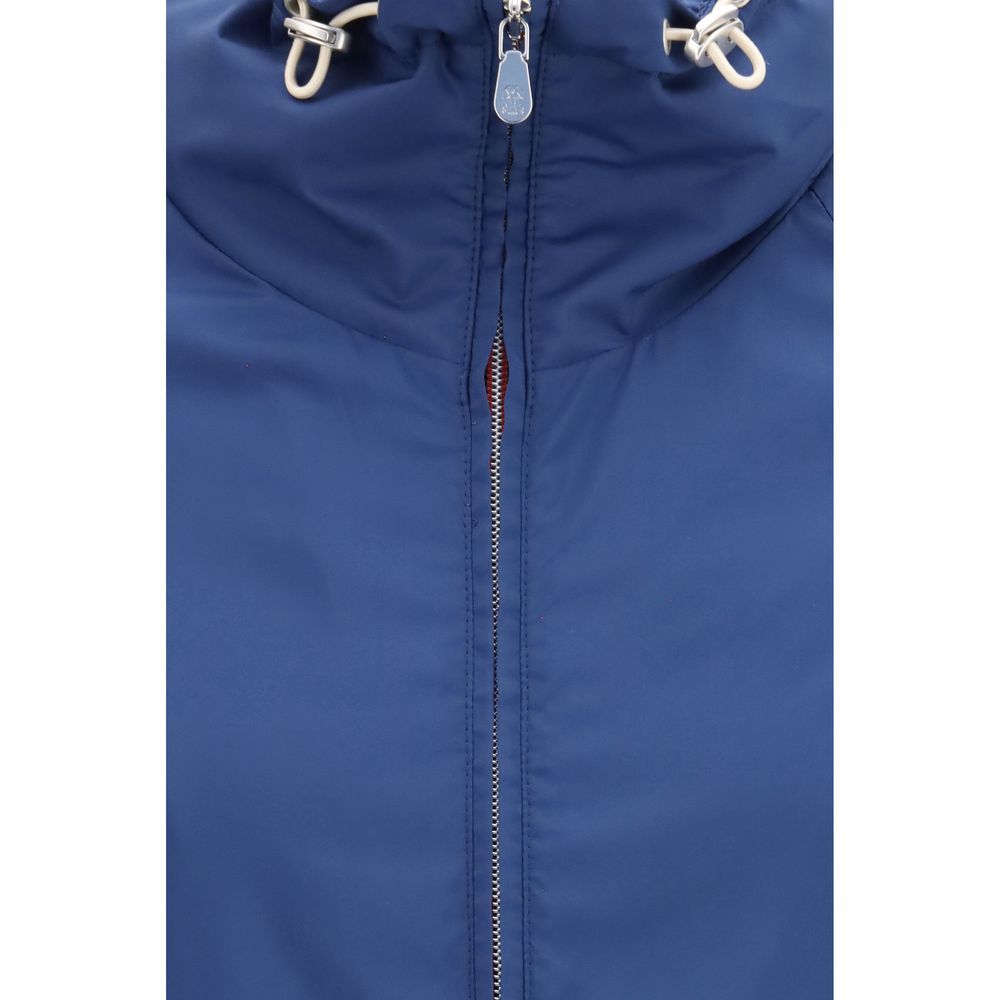 Blue Polyester Shell Jacket