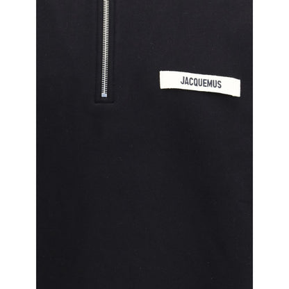 Black Cotton Sweatshirt