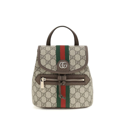 Beige Fabric Backpack