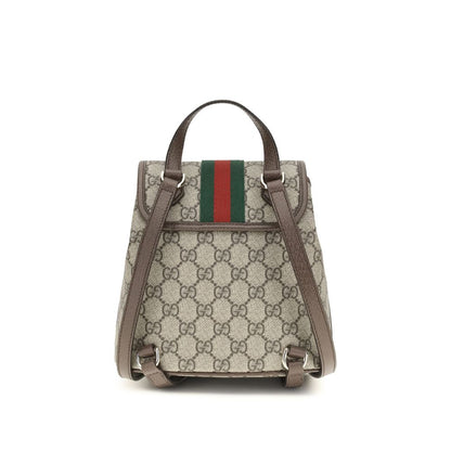 Beige Fabric Backpack