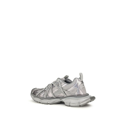 Gray Polyethylene Athletic Sneakers