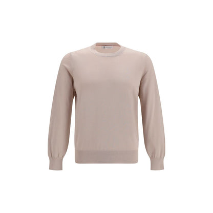 Beige Cotton Sweatshirt