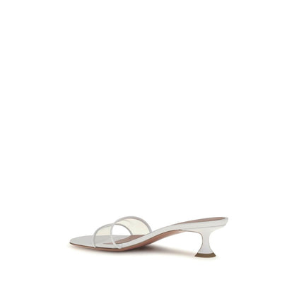 White Calf Leather Bos Taurus Sandals