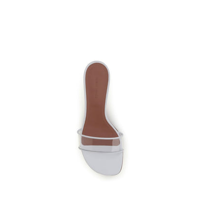 White Calf Leather Bos Taurus Sandals