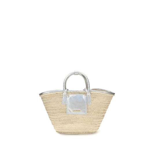 Beige Raffia Handbag