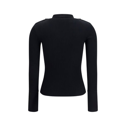 Black Viscose Dress Shirt
