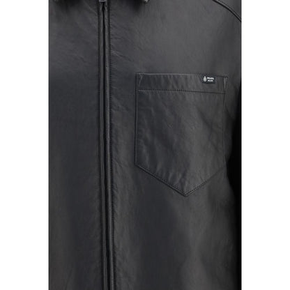 Black Lamb Ovis Aries Aries Leather Jacket