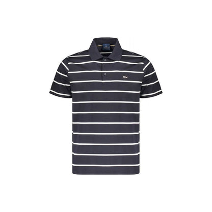 Blue Cotton Polo Shirt