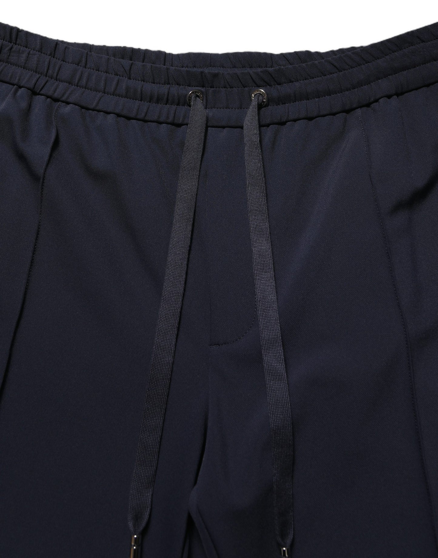 Dark Blue Drawstring Nylon Jogger Sweatpants Pants