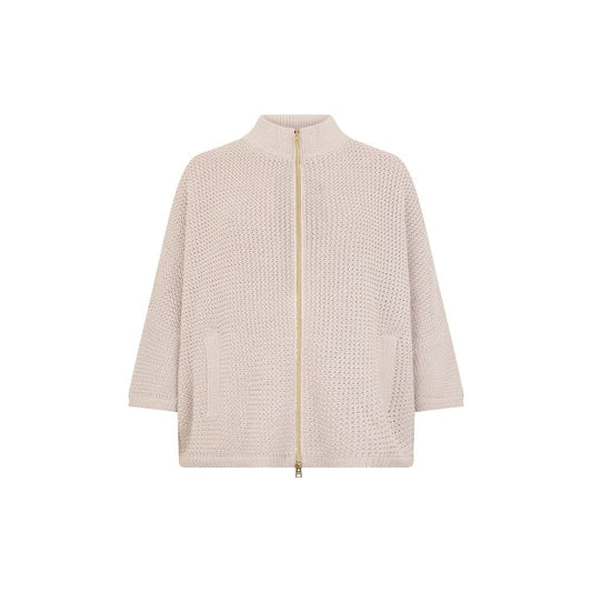 Beige Cotton Cardigan