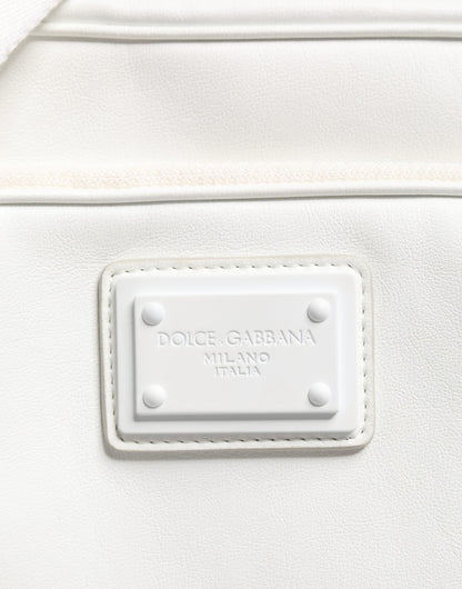 White Logo Plaque Crossbody Shoulder Borse Men Bag