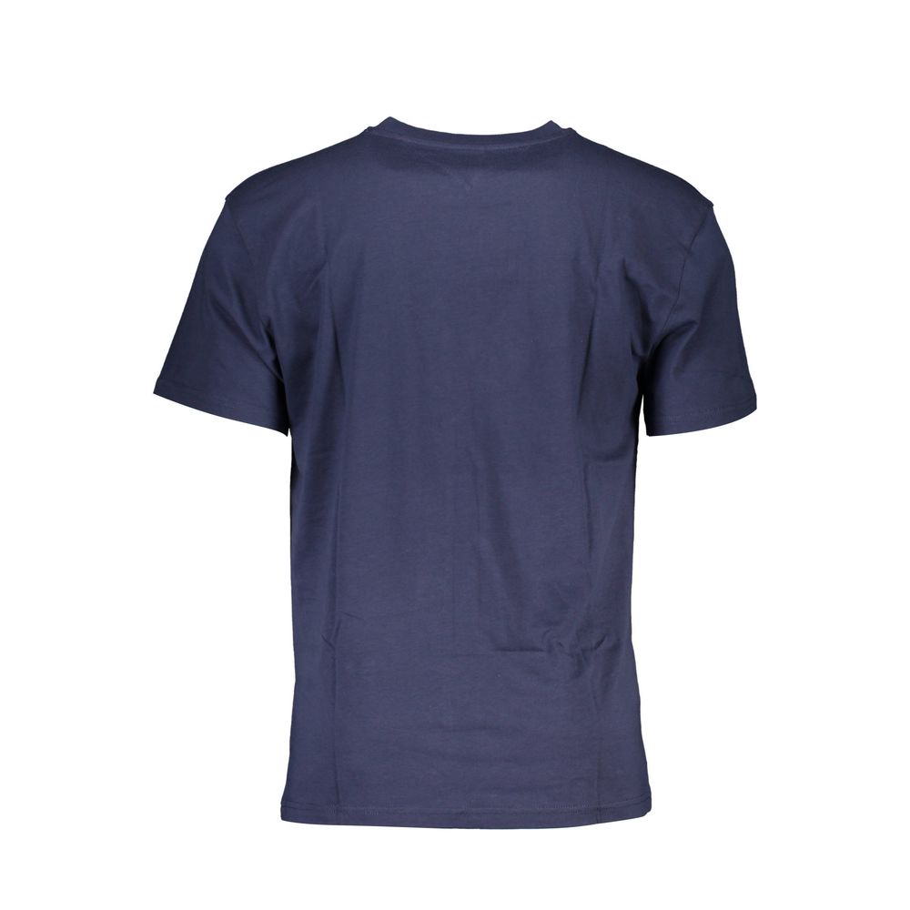 Blue Cotton Men's T-Shirt