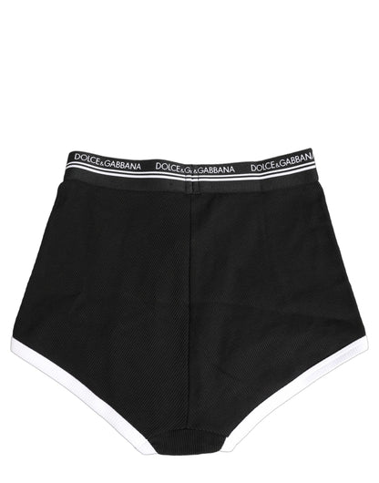 Black White Logo Waistband Coulotte Panty Underwear