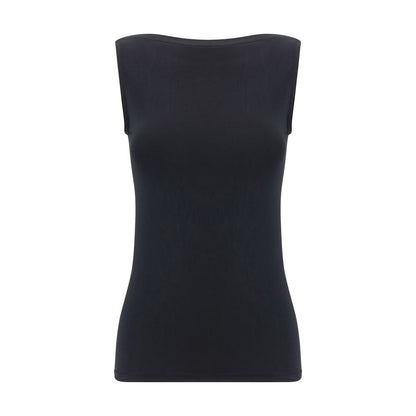 Black Modal Sleeveles T-Shirt