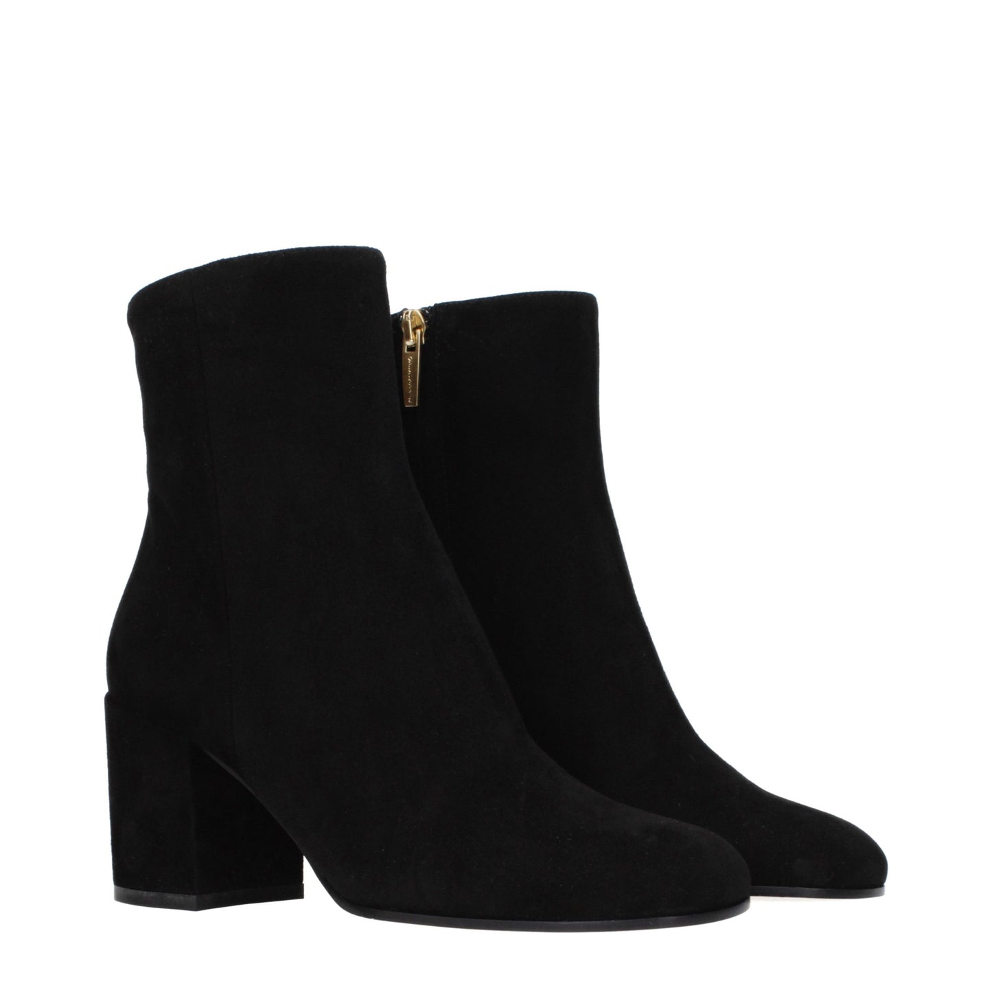Black Leather Ankle Boots