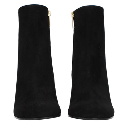 Black Leather Ankle Boots