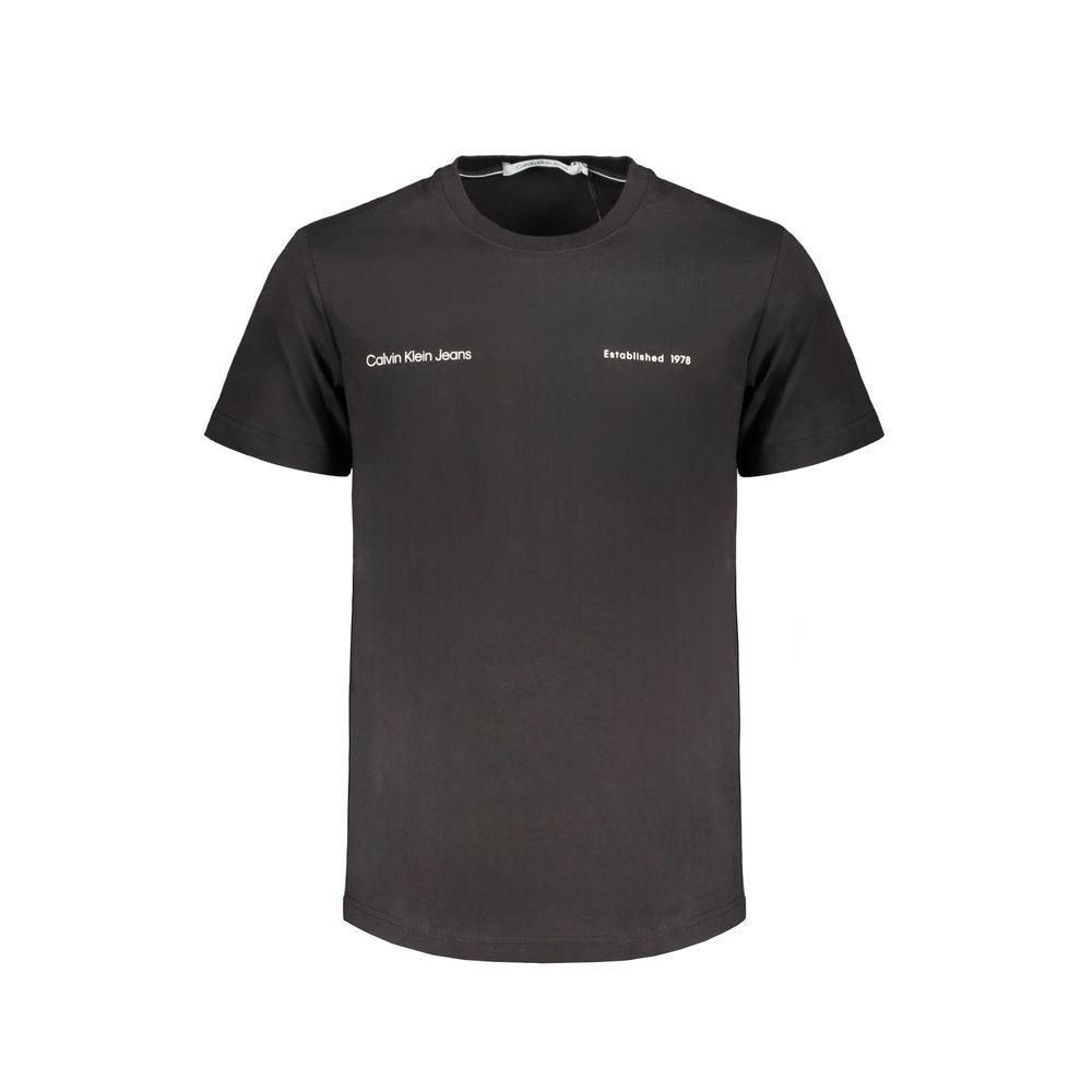 Black Cotton Men's T-Shirt
