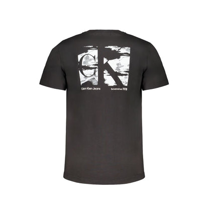 Black Cotton Men's T-Shirt