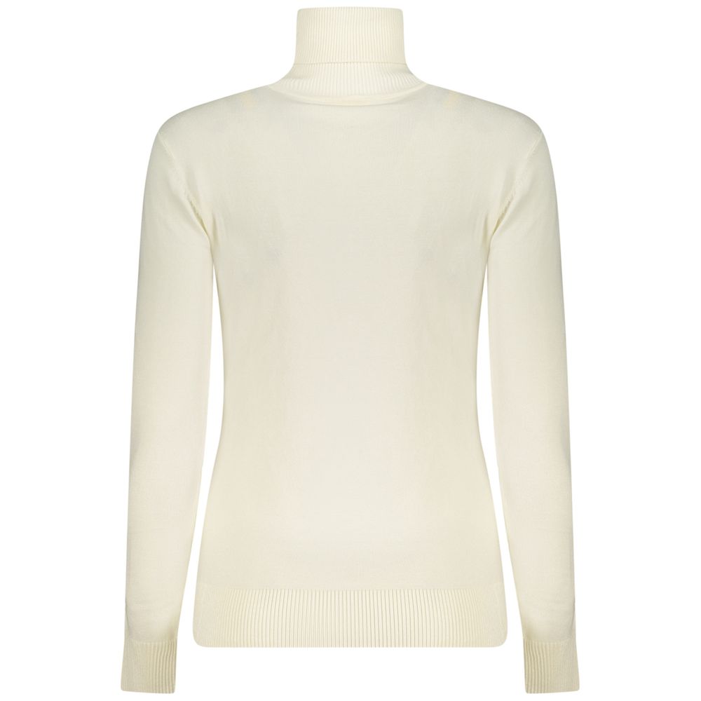 Bianco Viscosa Donna Maglia