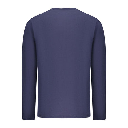 Blue Cotton Men's T-Shirt