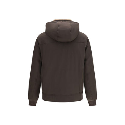 Brown Polyamide Shell Jacket