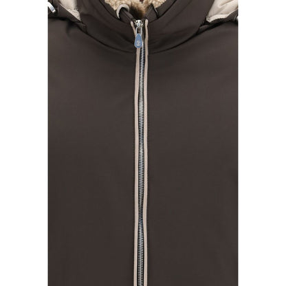 Brown Polyamide Shell Jacket