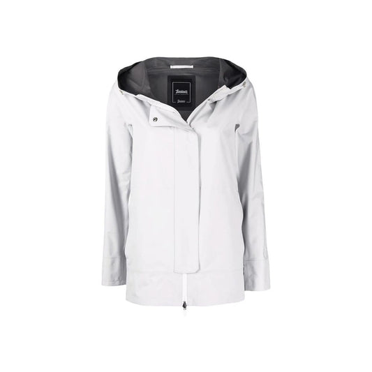 Gray Polyester Shell Jacket