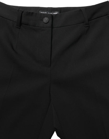 Black HighWaist Straight Dress Trouser Pants